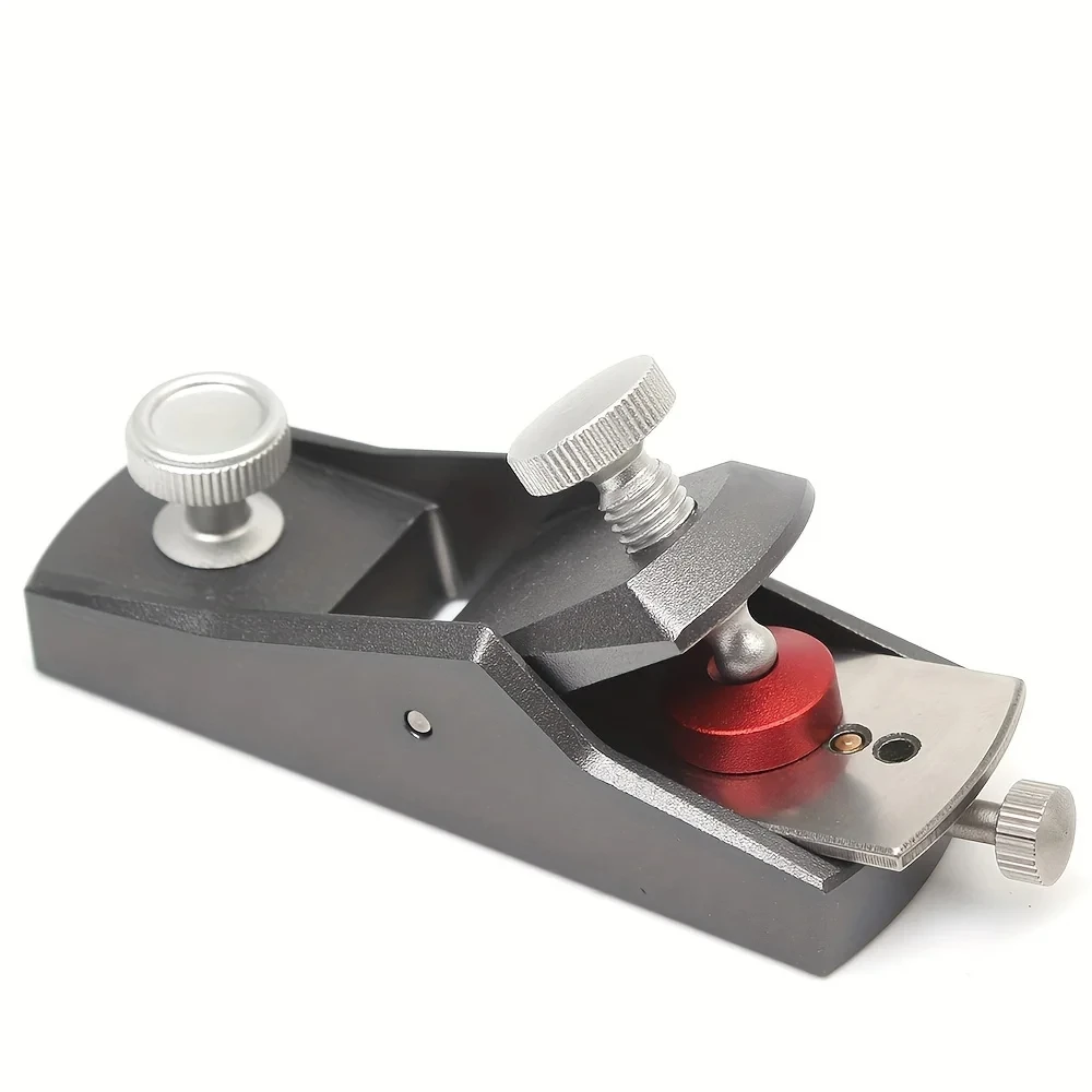 Cepilladora Manual Pequeña De Aleación De Aluminio - Herramienta De Carpintería Para Alisar Madera, Compacta Y Ligera