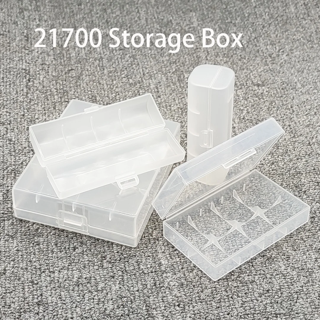 

21700 Storage Box 21700 Battery box 21700 Hard Box Bracket Rechargeable Battery Power Bank Transparent Plastic Cover
