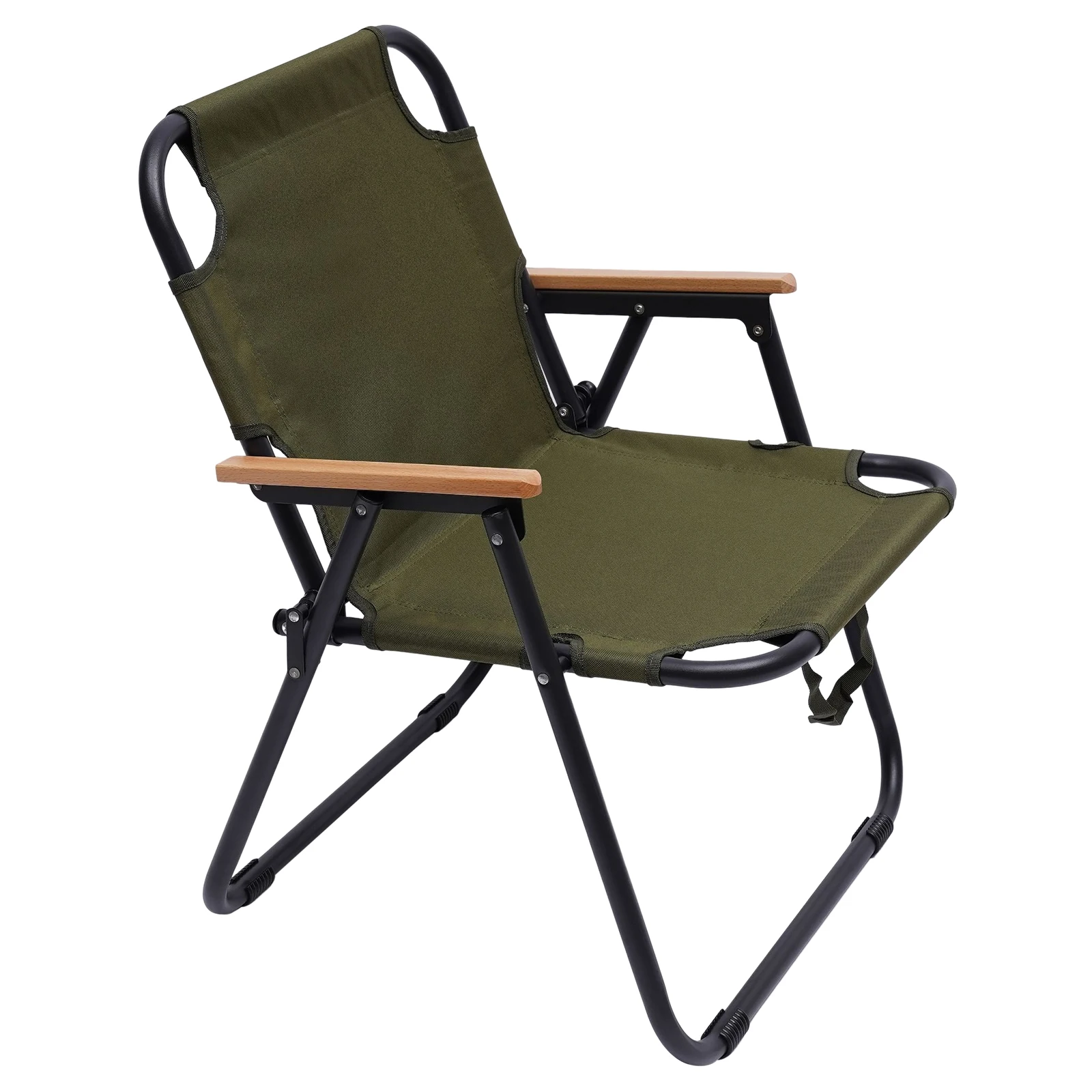 Sturdy Folding Chair with 600D Oxford Fabric, 265-287lbs Capacity, Ergonomic Backrest, Solid Iron Frame, Comfortable for 6