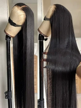 13x4 13x6 Transparent Lace Frontal Human Hair Wigs HD Lace Front Human Hair Wigs Straight Pre Plucked HD Lace Wigs For Women 1