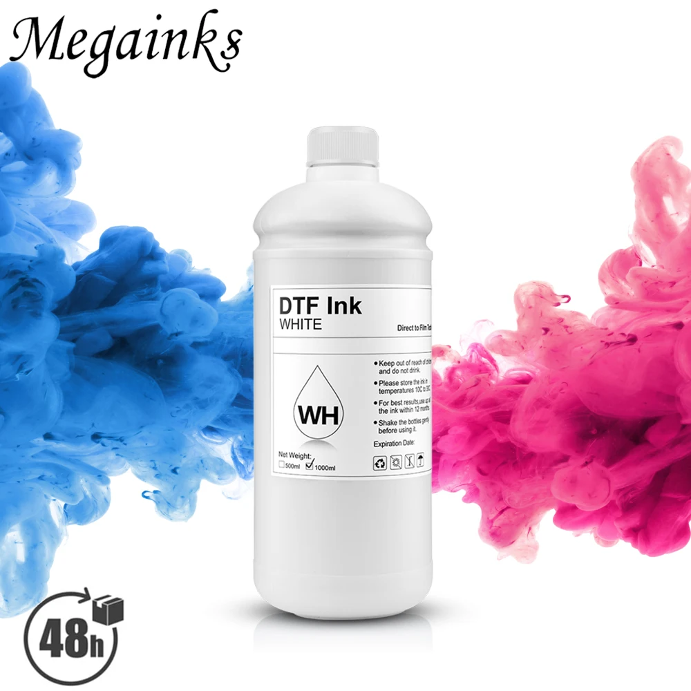  DTF White Ink 1000ML,Heat Transfer Printing Direct to Film  Refill for DTF Printers-Epson ET-8550,L1800,XP15000,  L800,R3000,R1900,R2400,R350,P400,P800(1-Pack,1000ml) : Office Products