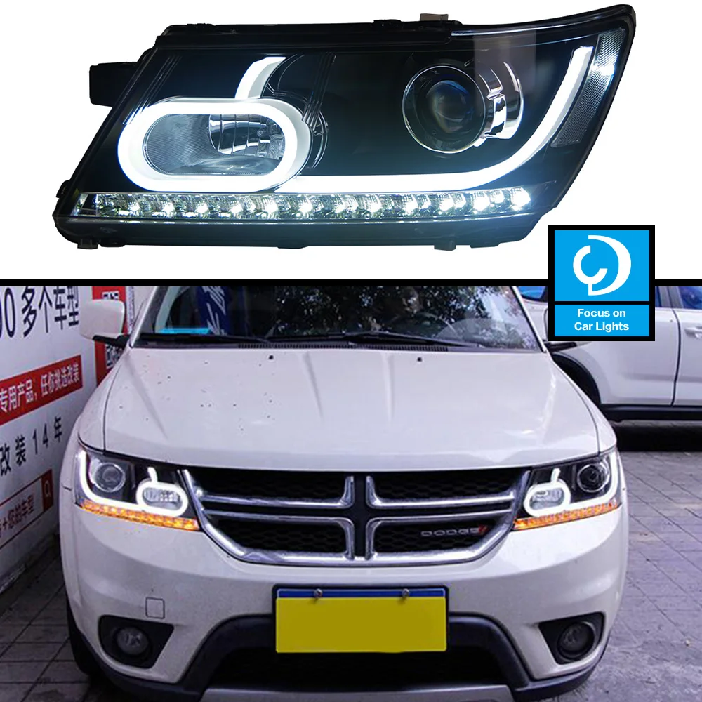 CarFrontHeadlightForDodgeJourneyFiatFreemontLEDHeadlights2020