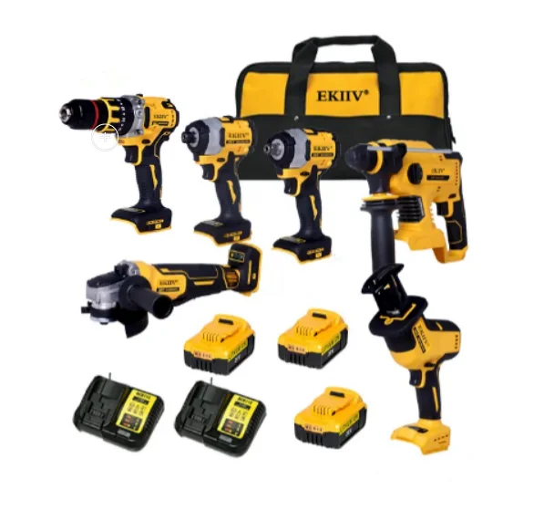 2023 Popular - 20V Cordless Combo Kits Electric Power Tools 8pcs