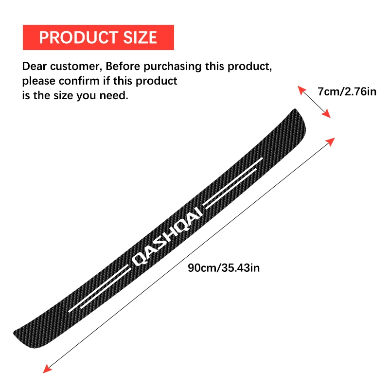 Car Door Threshold Sill Sticker 5Pcs/set for Nissan Qashqai J10 J11 J12 2013 2015 Qashqai Emblem for car stickers