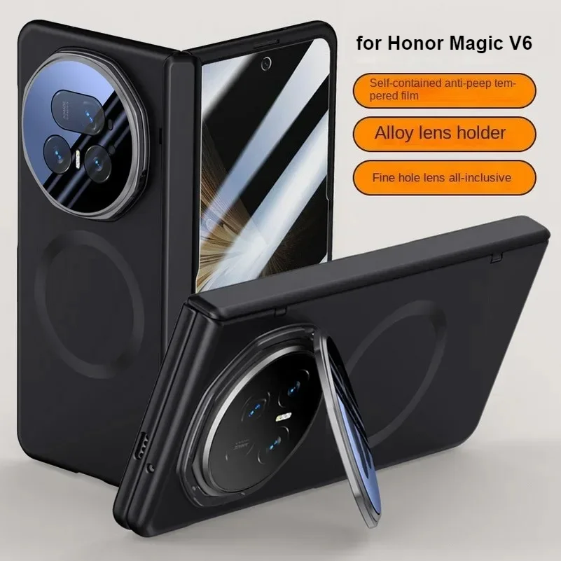 Luxury Wireless Charging Rugged Protective Case with HD Tempered Glass Screen Film and Lens Bracket