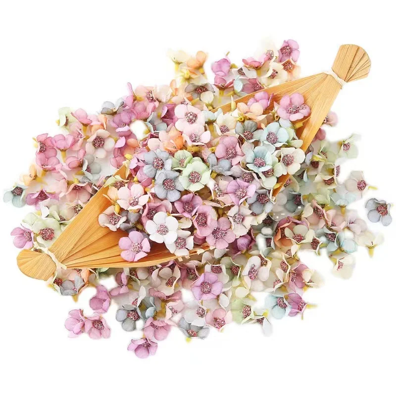 100PCS2cmMiniArtificialFlowersFakeFlowerHeadsCraftDaisySilk