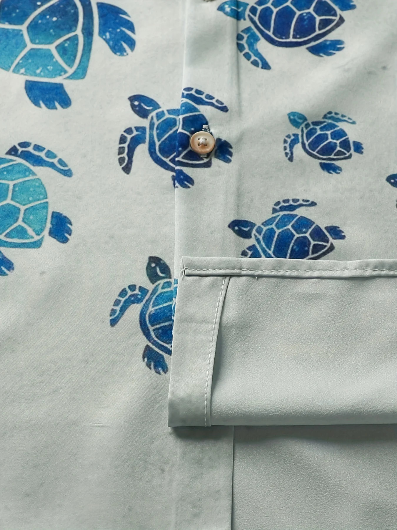 Summer Fashion Gradient Color Design Top Men's Short Sleeve Shirt Turtle Print Hawaiian Shirt Beach Vacation Oversized T-Shirt 5