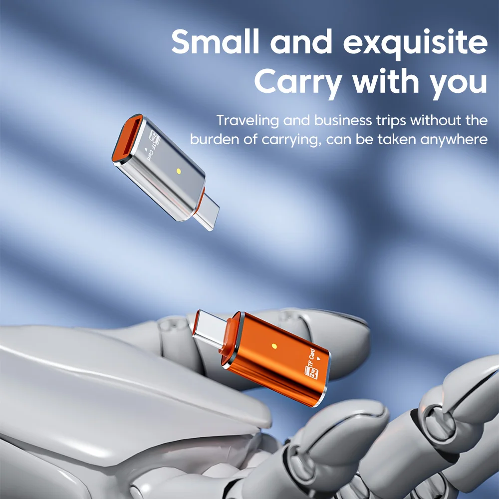 Type C Card Reader Adapter Micro SD TF Card Reader USB-C Memory Card Adapter Data Transmission up to 2TB For iPhone 15 16 Pro PC BEST SELLERS