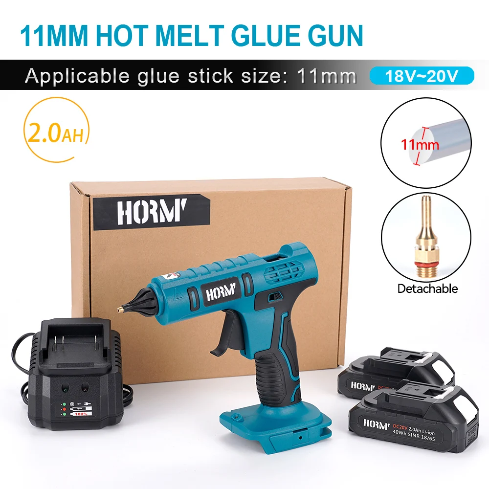 

600W Cordless Electric Hot Melt Glue Gun For Makita 18V Battery 11mm Glue Stick Welding Hot Air Gun Home Craft DIY Repair Tool