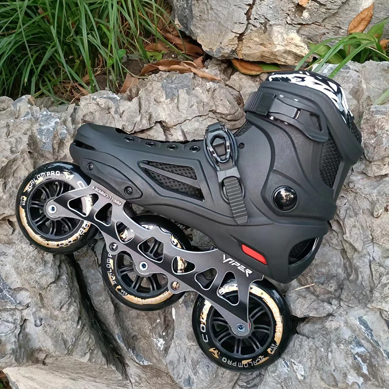 Adult Inline Skates 3 Wheels Outdoor Speed Skating Shoes Sneaker Roller Skate Aluminum Alloy Trucks Advancer Beginner Men adult roller skates