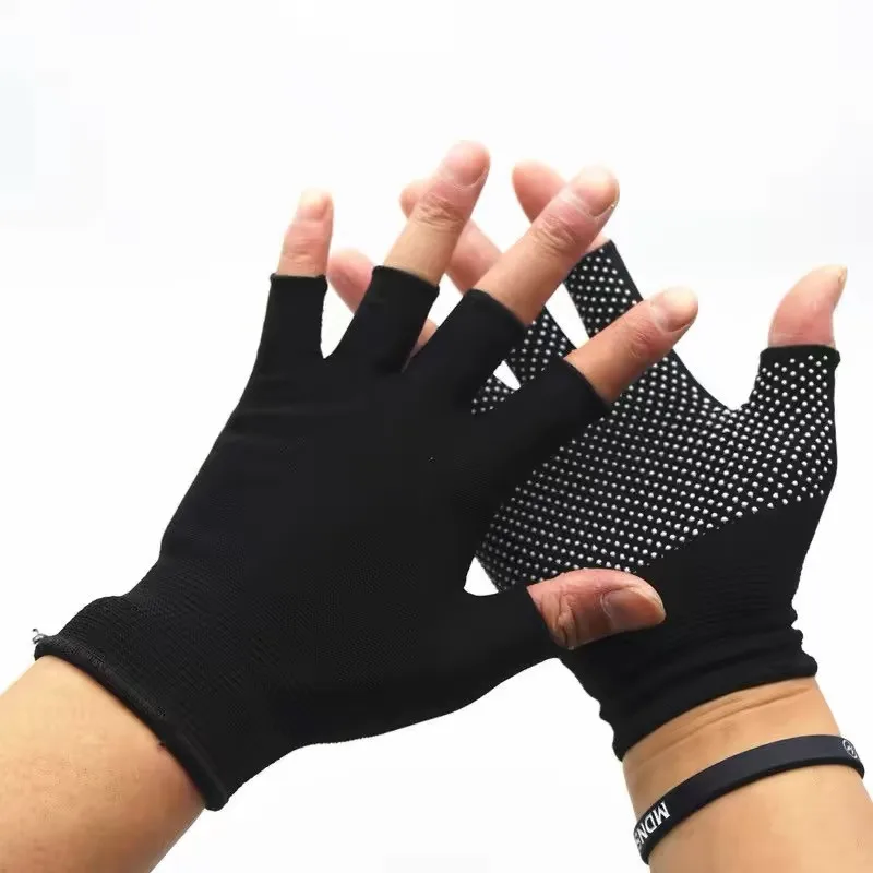 Mens Unisex Sunscreen Fingerless Gloves Breathable Sports Gloves Nylon Work Non-slip Cycling Driving 1 Pairs cycling gloves fingerless gloves sports gloves