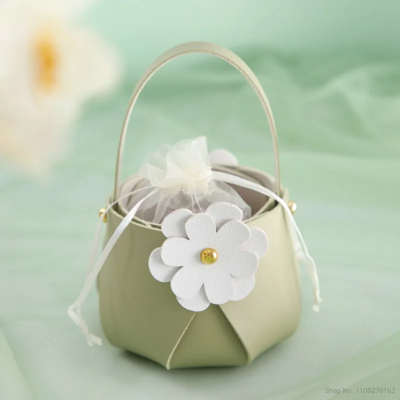 

Leather Gift Bag Pink Boxes for Accessories Cosmetics Candy Box Gift Basket Packaging Wedding Favors Gift Box Baby Shower Party
