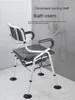 Elderly Support Toilet Chair, Bathroom Safety Enhancer, Stability Assist Seat, Foldable, NonSlip with Suction Cups Bathroom Aid 5