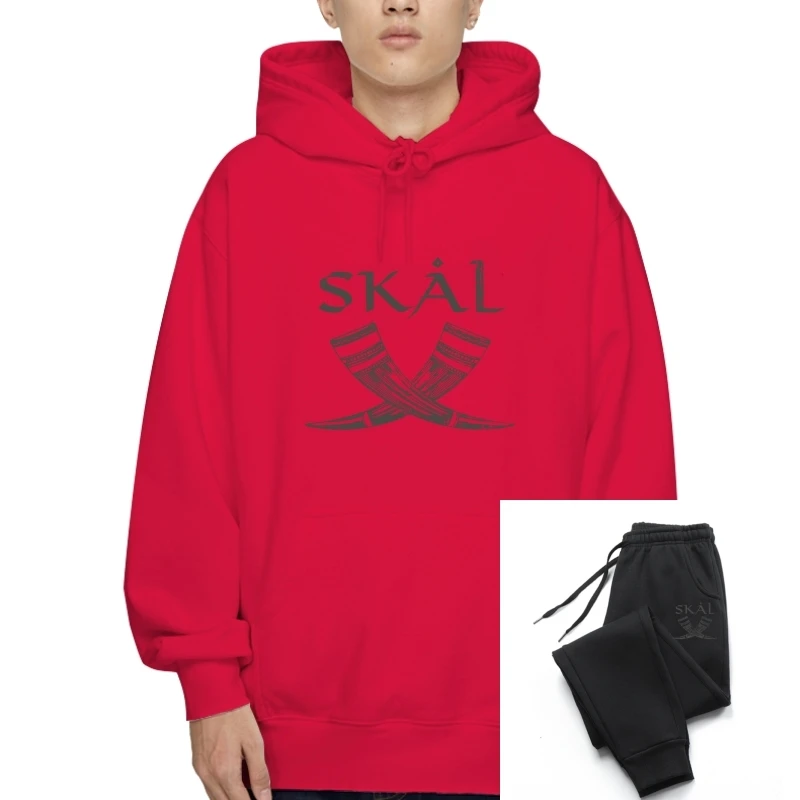 

Skl III T-Sweatshirt Hoodies Drinking Horn Valhalla Thor Loki Odin Viking Vikings Norsemen Cotton Outerwear Free Shipping Light
