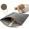 60CMX90CM Cat Litter Mat Waterproof Double Layer EVA Pet Litter Box Toilet Cat Mat Nonslip Sand Cat Washable Pet Clean Pad 2