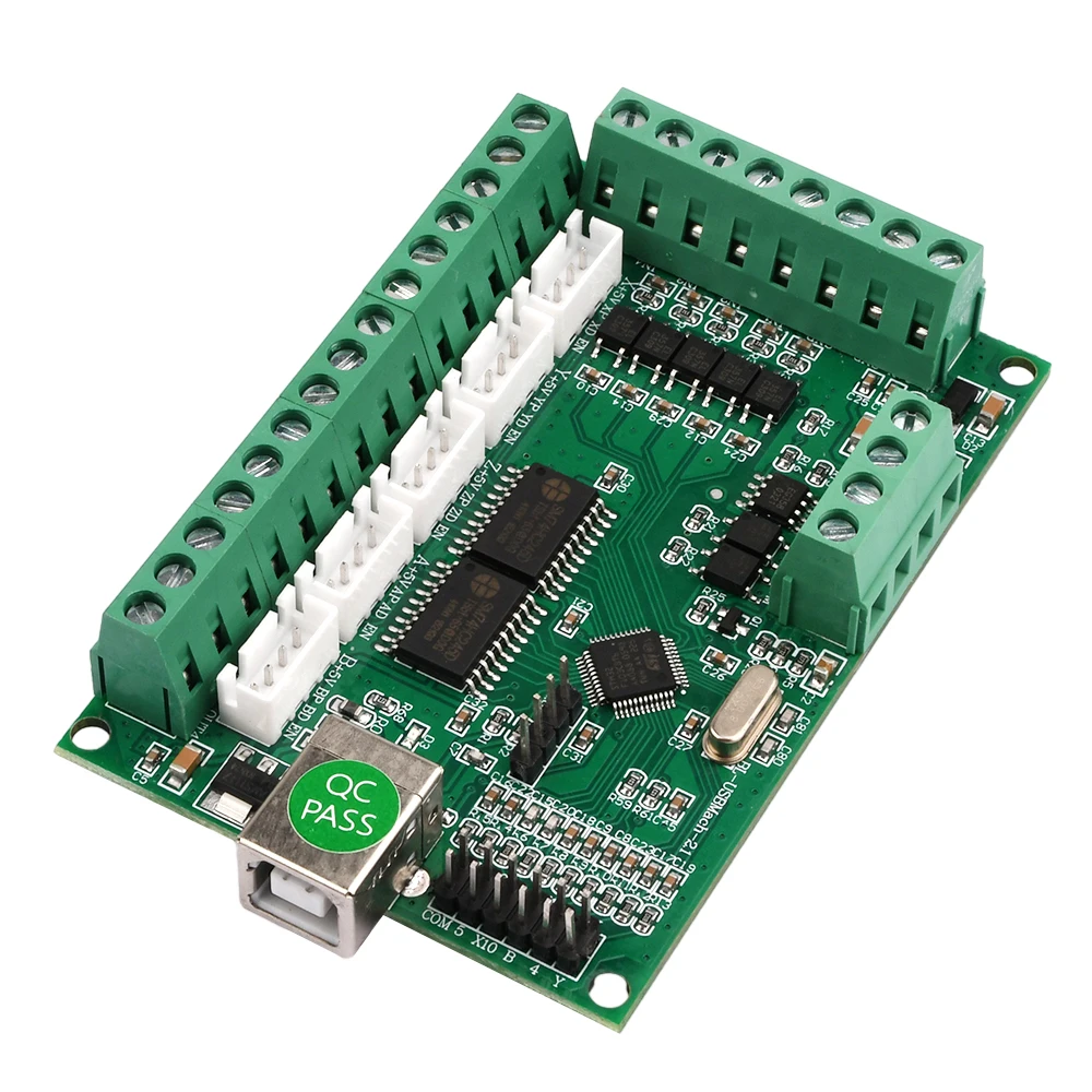 Eixos Motherboard Máquina de Gravura Mach3 V2.1 Cnc Motion Control Card Stepper Motor Interface Board 5