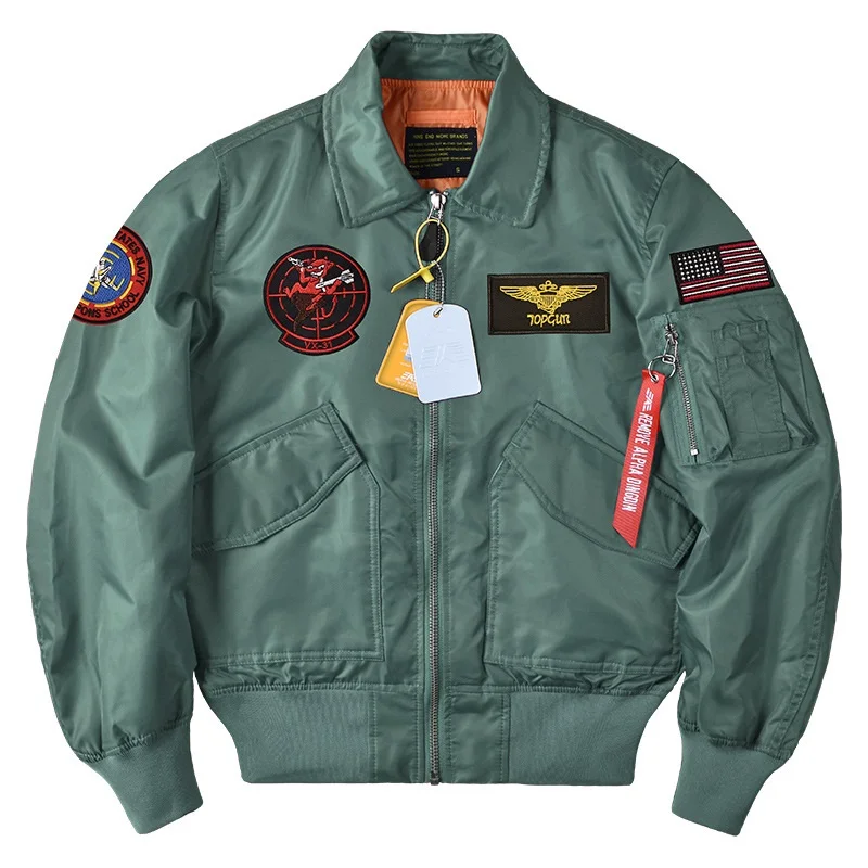 New Alpha Martin Primavera Autunno Flight Pilot Jacket Giacca Tattica Militare Da Uomo Test E Valutazione Squadron Baseball Coats