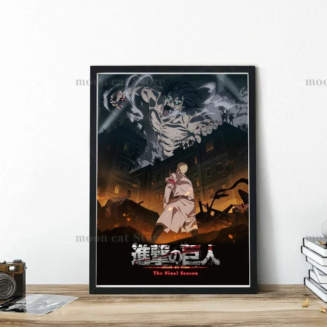 Stunning Anime Art Canvas: Attack on Titan Final Part Wall Decor