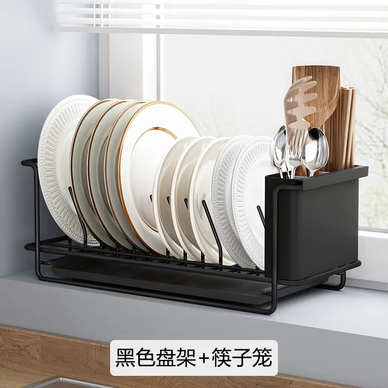 Compact Plate Organizer - Single-layer Dish Drainer Rack for Kitchen Counter,  Cabinet, and Sink, Durable and Practical - AliExpress