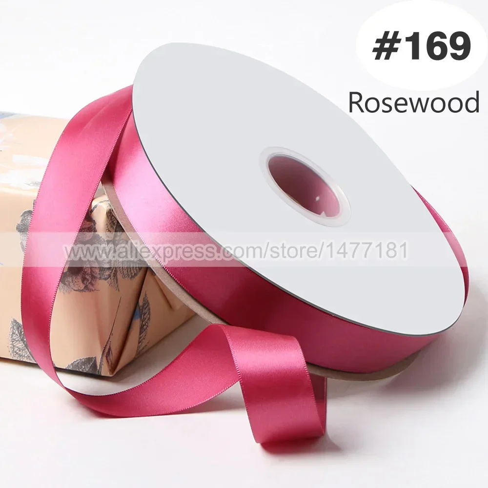 Luxurious Pink Double Face Satin Ribbon - 100% Polyester Silky Tape