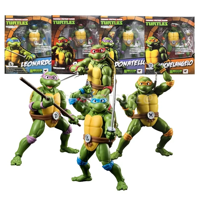 Anime-SHF-Tmnt-Ninja-Turtle-Action-Figure-14cm-Leo-Raph-Don-Mikey ...