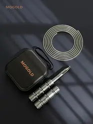 Telescopic High-Quality Freestyle Jump Rope for Fitness and Fat Burning (T35-SILVER(BLACK))