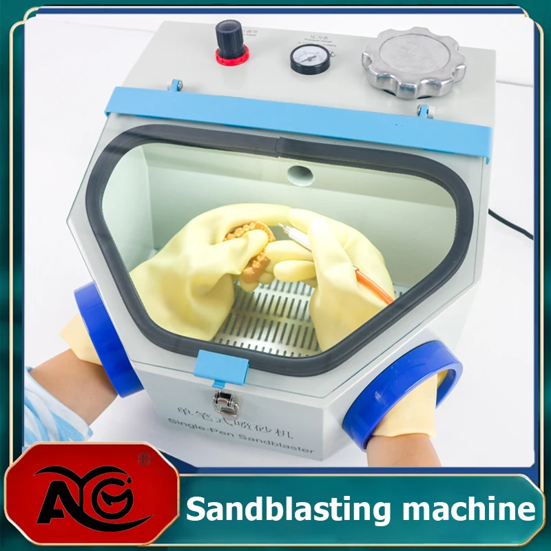 AG Dental double pen sandblasting box porcelain inner crown orthodontic bracket sandblasting machine Useful