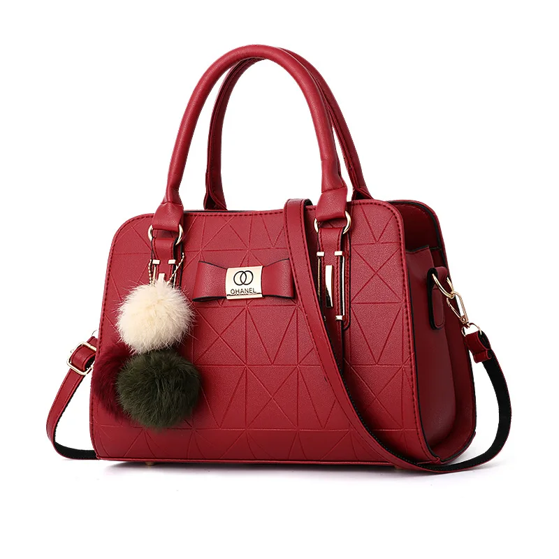 حقيبة كتف نسائية ذات سعة كبيرة، بتصميم كلاسيكي وعص...