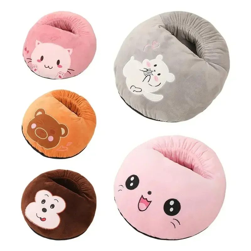 USB Foot Warmer Thermal Heater for Soft Plush Warm Cover Electric Heating Feet for Home Bedroom