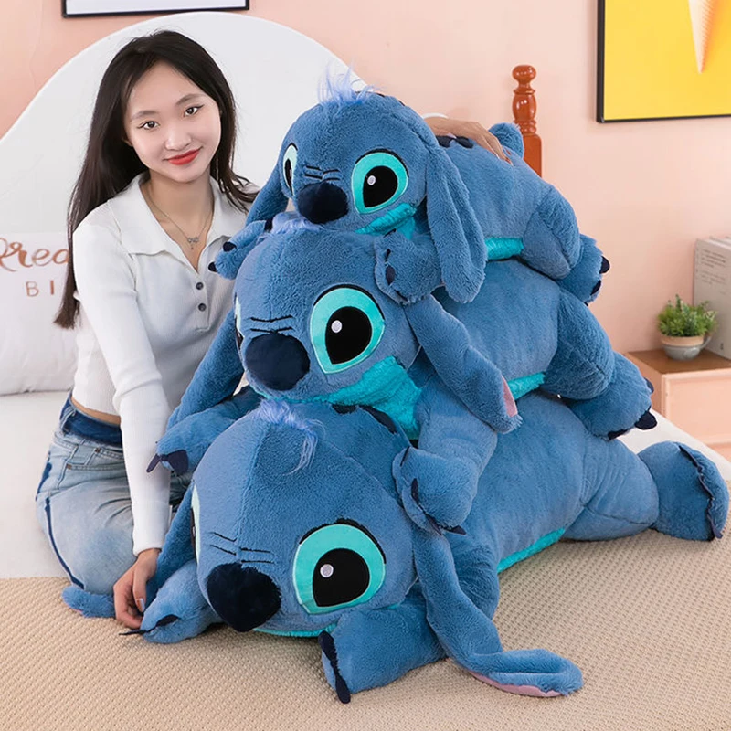 45/60/80cm Big Size Kawaii Disney Lilo And Stitch Stuffed Animals Big Plush Toys Pillow Anime Doll Cute Children Birthday Gifts