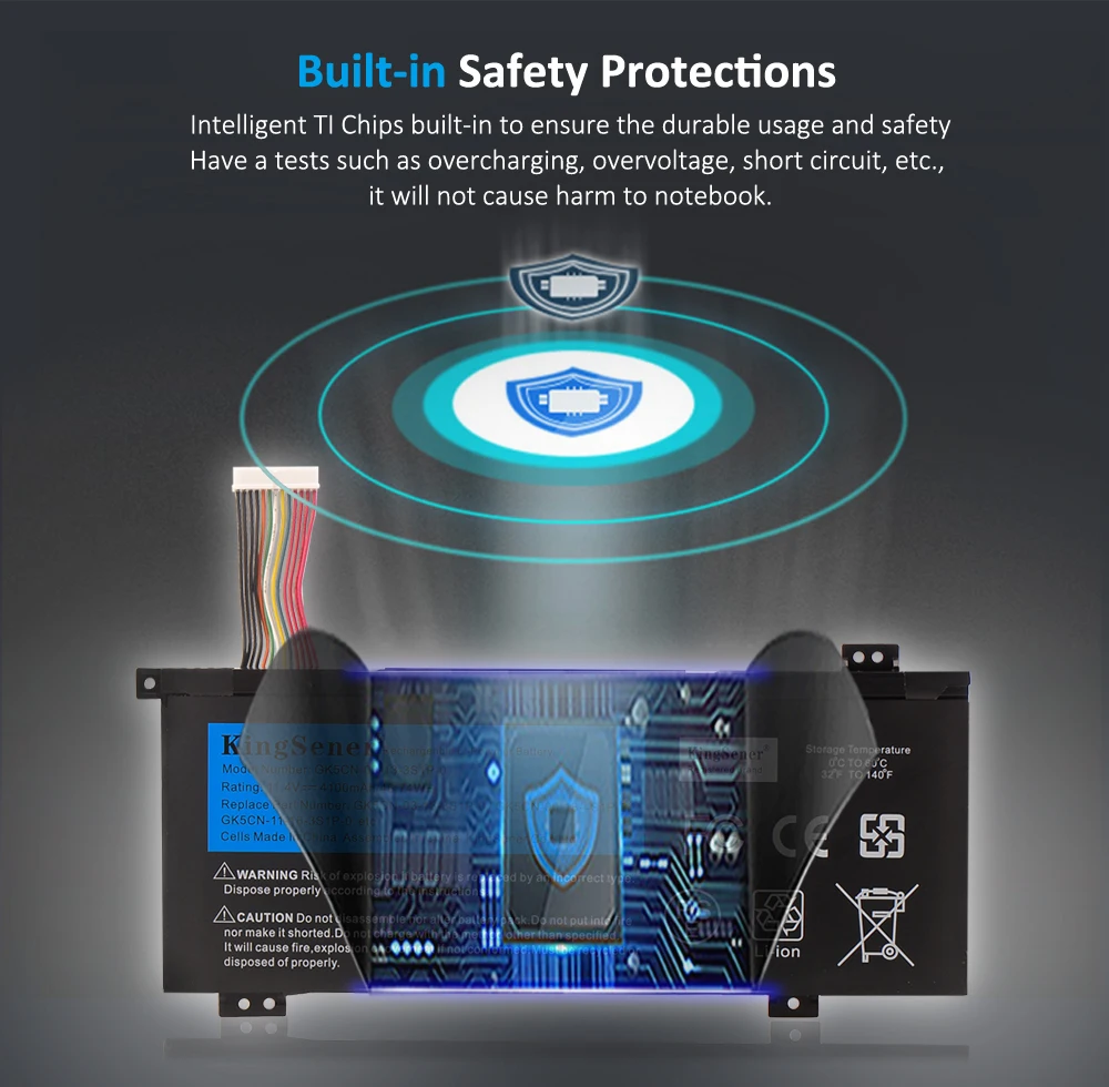 Рисунок 3 - Аккумулятор KingSener GK5CN-00-13-3S1P-0