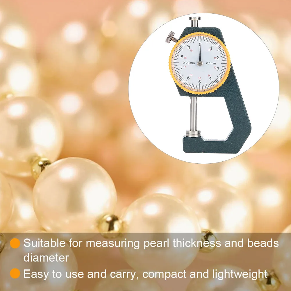 for Measuring Pearl Thickness Beads Diameter Thickness Meter Gauge Bead Diameter Gauge Lightweight and Portable Jewelry Measuring Gauge 