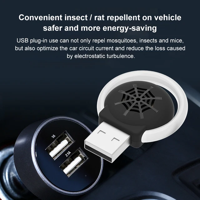 Hordozható Usb Ultrahangos Rovarriasztó Elektronikus Csótány-Visszataszító Éjszakai Könnyűfrekvencia-Átalakítás - Image 6