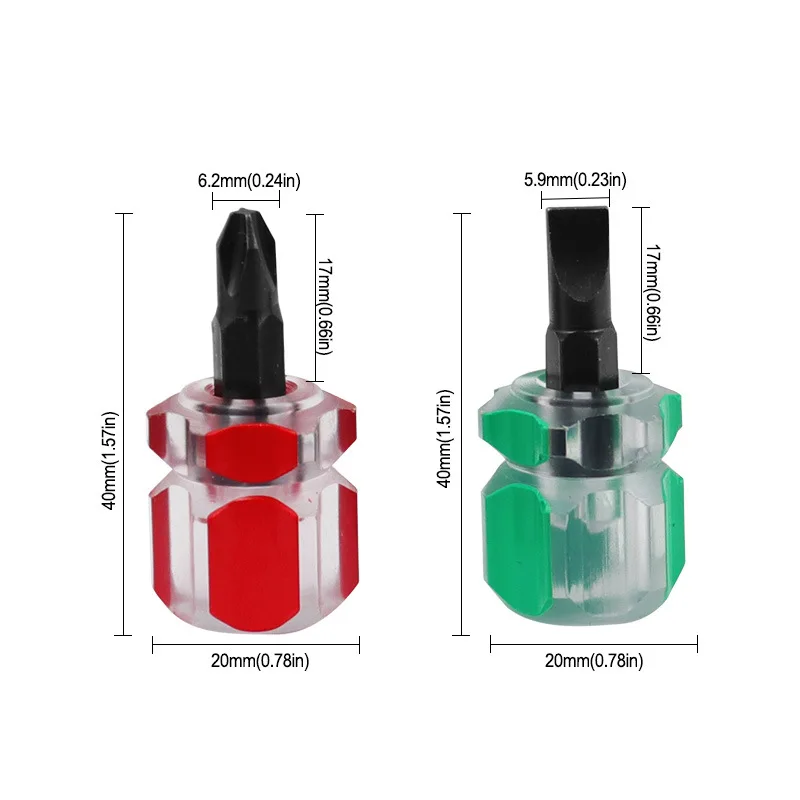 Screwdriver Set Mini Screwdriver Phillips Screwdriver Mini Short Small Split Fender Tools Kit Slotted Flat Cross-head