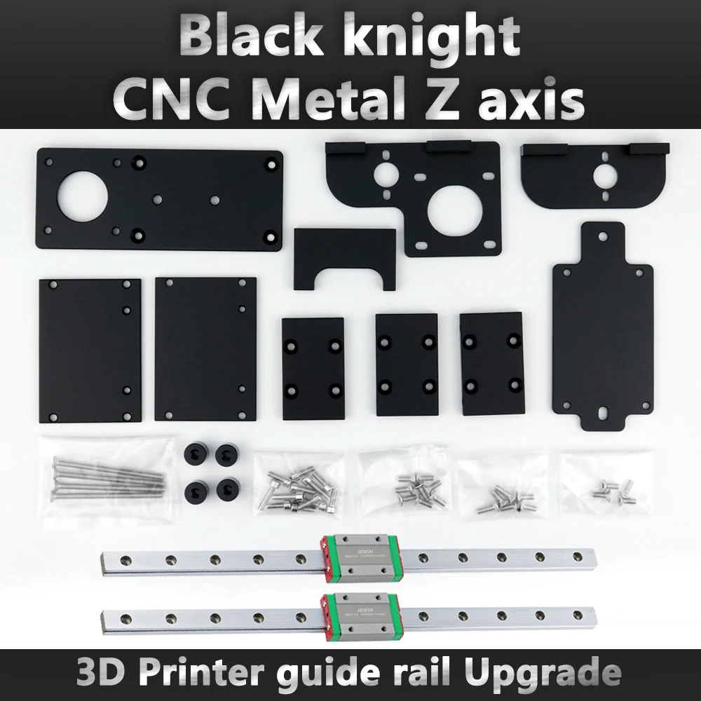 Impressora 3d Upgrade Peças Precisão Cnc Torno Usinagem Black Knight Kit Single Upgrade Duplo Eixo z - Imagem 2