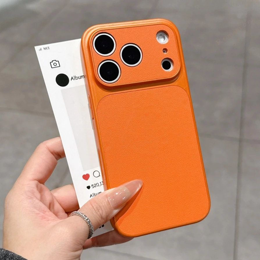Luxury Retro Leather Shockproof Phone Case - Hard Protector Cover