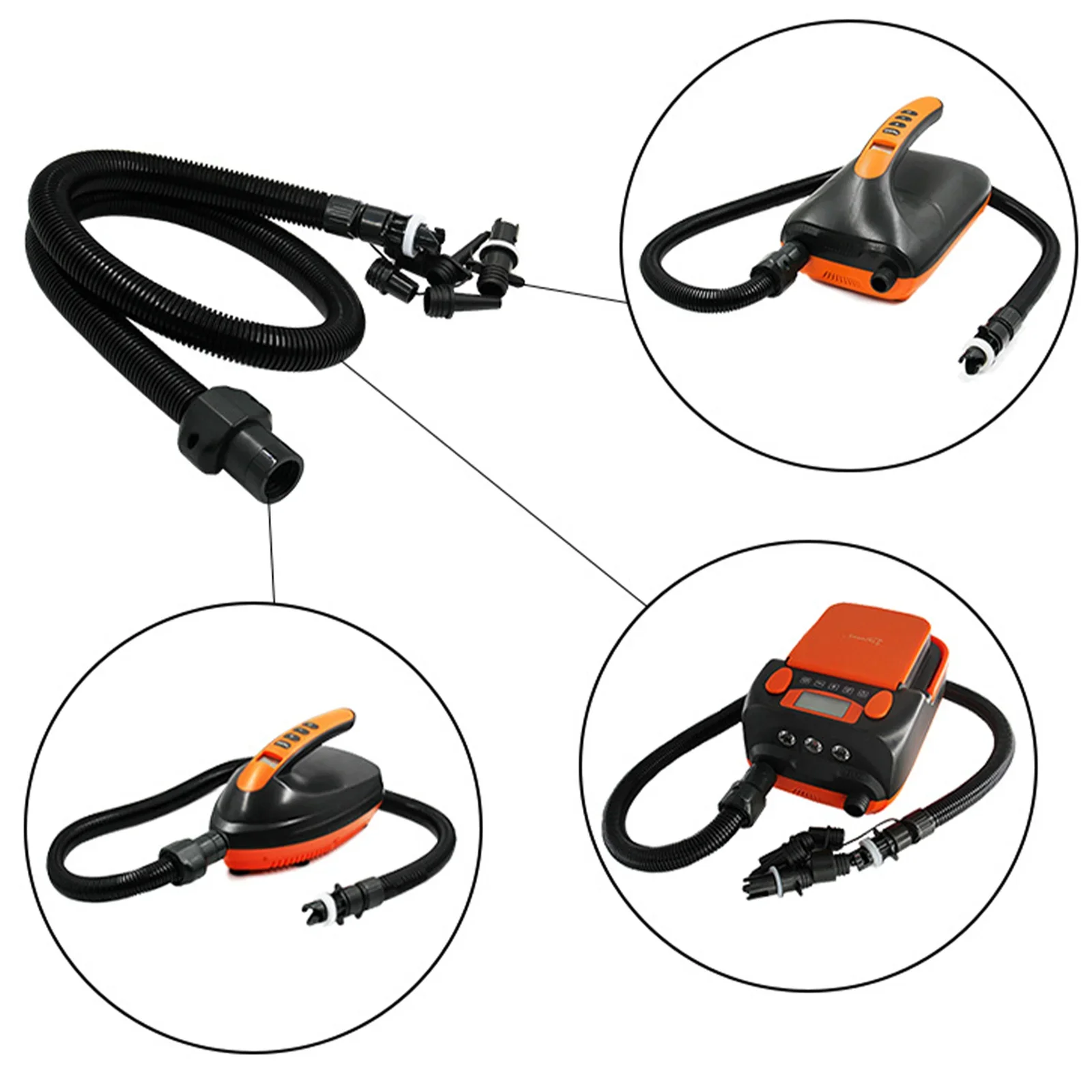 Connection Tube Inflatable Electric Air Pump Pipe Airbed SUP Paddleboard Inflatable Nozzle Accessory Parts For Inflatable