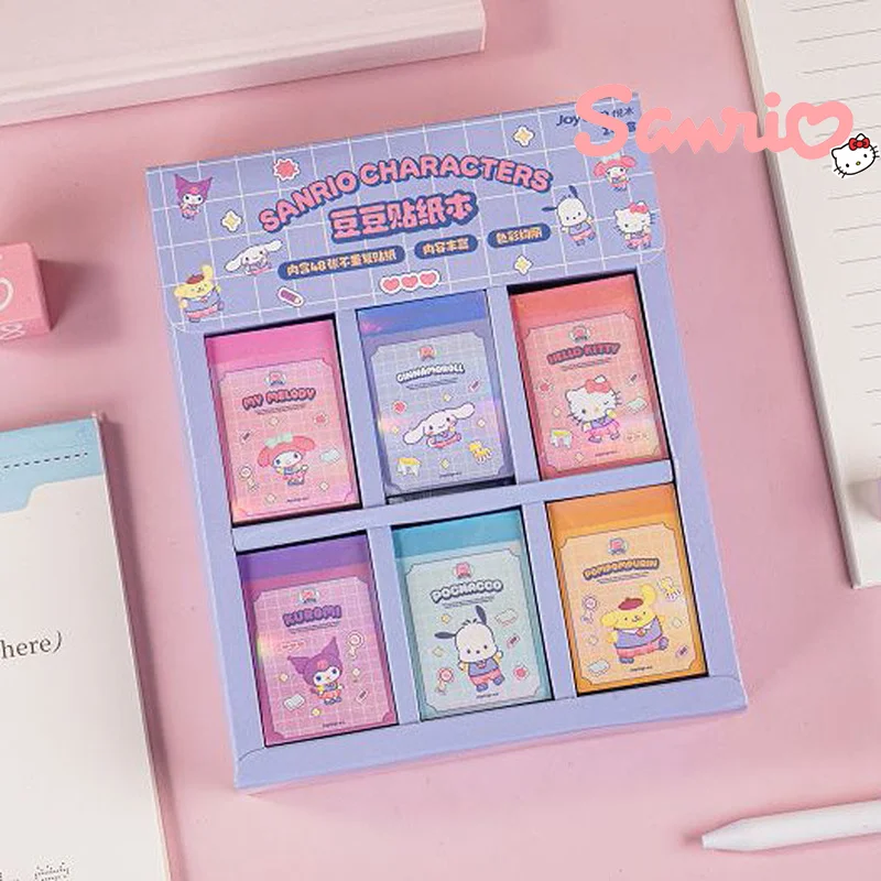 

24 шт. Sanrio Мультяшные Стикеры, подходят для книги, удобные переносные Стикеры для книг для студентов, школьные канцелярские принадлежности, оптовая продажа