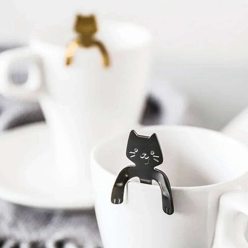 Cucchiaio in acciaio inossidabile Lucky Cat: caffè, dessert, tè