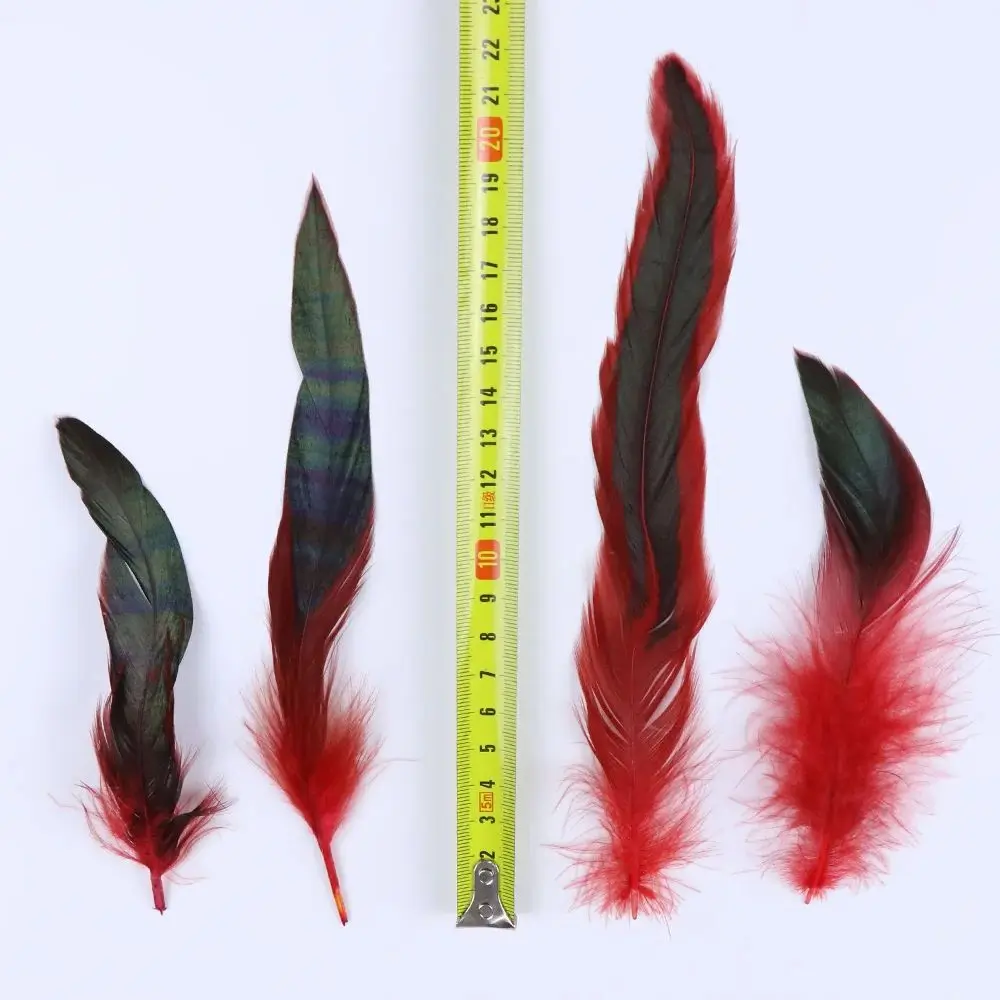 100pcs 자연 수탉 깃털 13-18cm 공예에 대 한 진짜 꿩 깃털 웨딩 파티 장식 비행 묶는 재료 액세서리