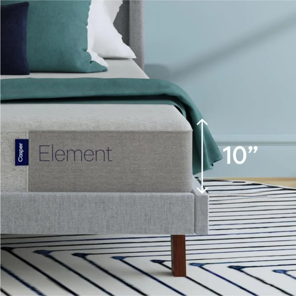 een Medium Firm Mattress-Memory Foam AirScapeTM Cooling + Support-100-Night Trial CertiPUR-US Mattress, Grey