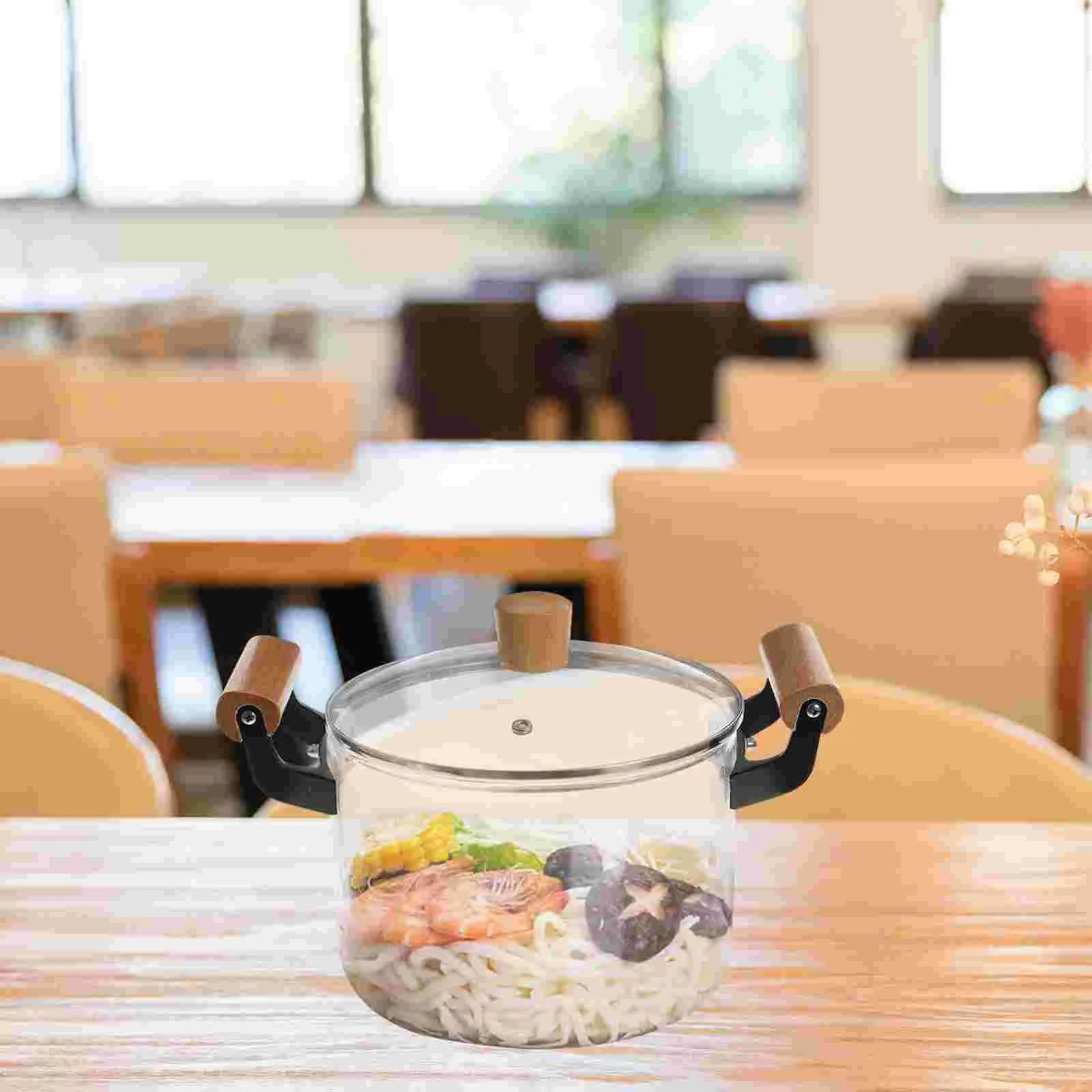

Стеклянные кастрюли, кастрюли, посуда, кастрюли, плиты для кухни, стеклянная посуда, пищевой контейнер, деревянный кухонный суп