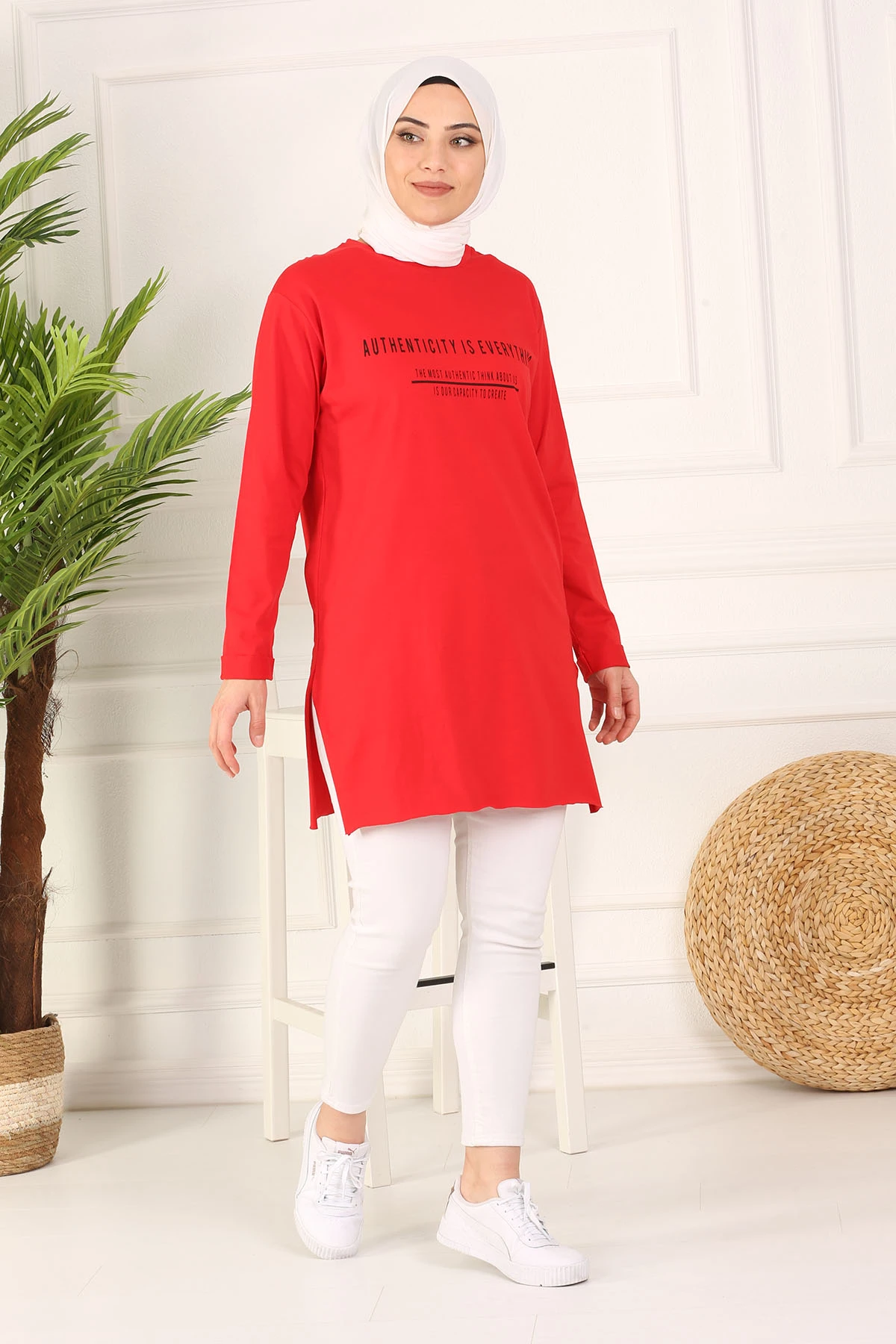 

Yazlık чесаный NY-красный