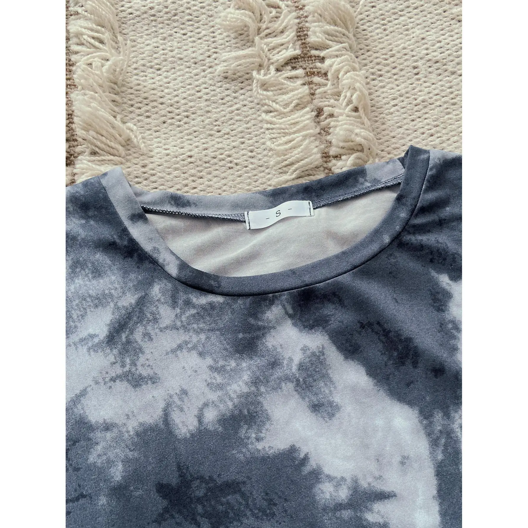 Women's Home Wear Summer Thin Tie Dye Short Sleeved Shorts Two-piece Pajama Women