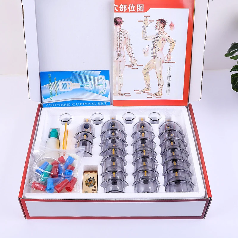 Cupping device 32 cans household thickened suction vacuum cupping device non-glass jar health cupping