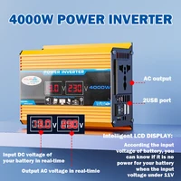 Système de panneaux solaires 12V vers 110V/220V, contrôleur de charge de batterie de panneau solaire 12V, kit d'onduleur solaire 4000W, production d'énergie complète 5