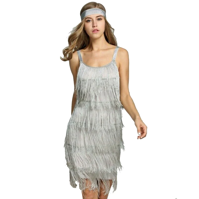 Women's Luxury Tassel Cocktail Dress