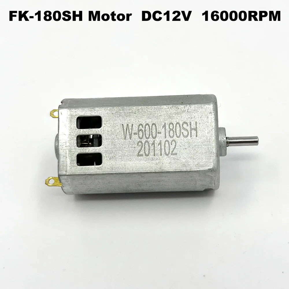 FK-180SH 6V 9V 12V DC Motor Micro Electric Motor High Speed Mini 180 Motor Cooling Hole 16000RPM DIY RC Toy Slot Car Train Model