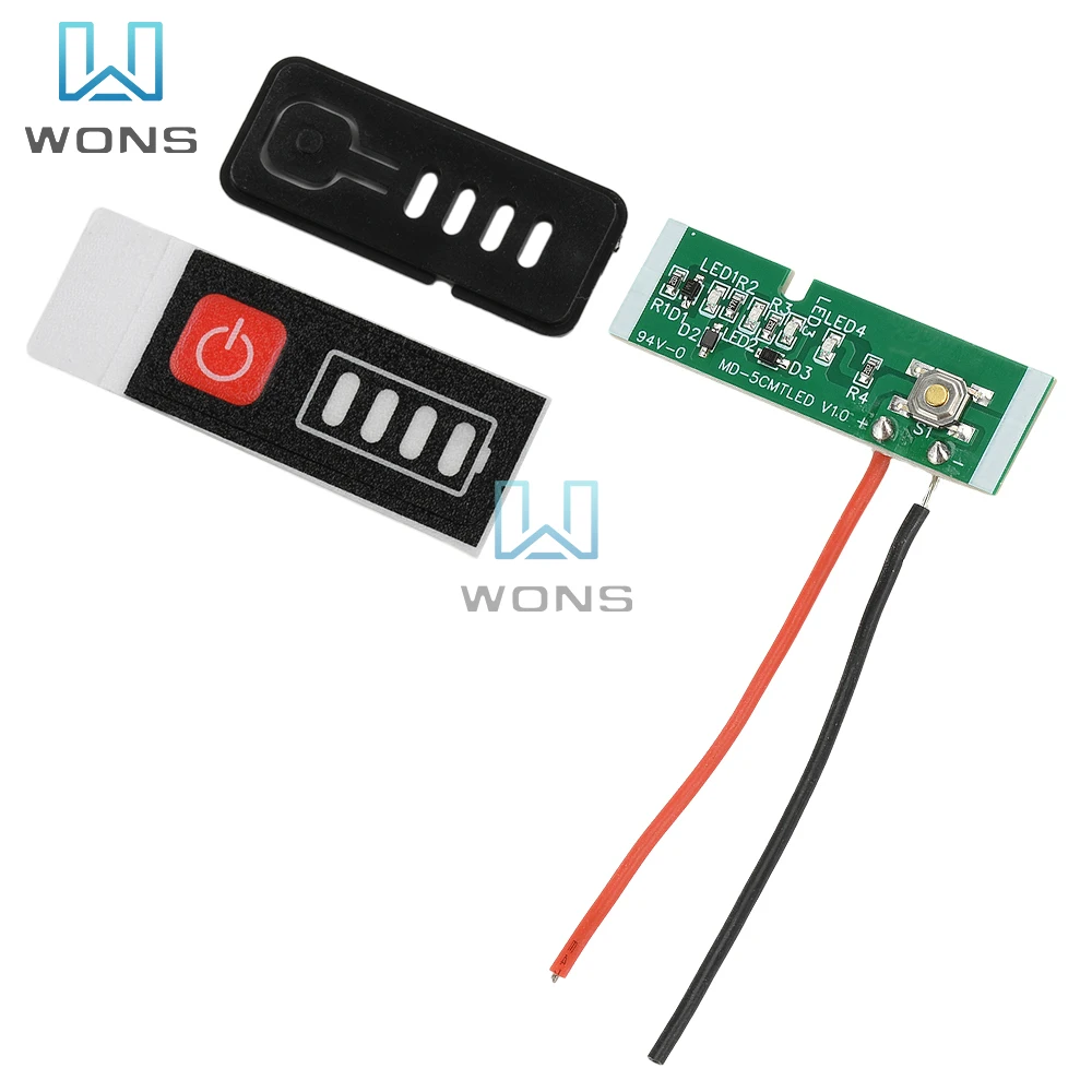 5S 18V 21V Battery Capacity Indicator Module 18650 Lithium Batteries Capacity Indicator LED Display For 5S1P 5S2P With Casing