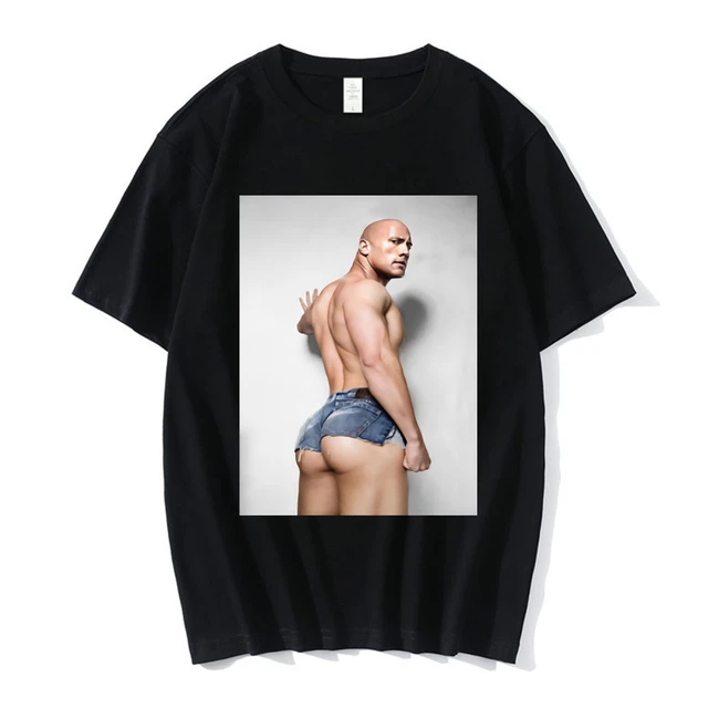 The Rock Meme T-Shirt plain T-Shirt short oversized t shirt Short t-shirt  clothes for men